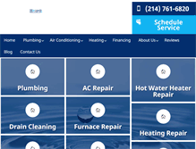 Tablet Screenshot of hooperplumbing.com